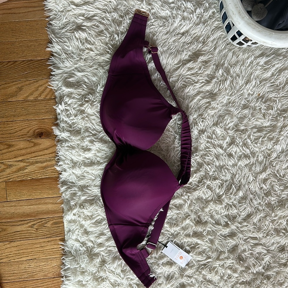 Shade & Shore Deep Purple Bikini Top
